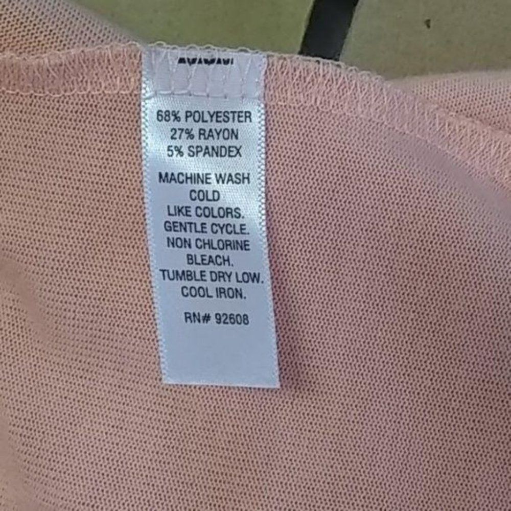 J.W. Style Coral Light Pink Soft Drape Front Duster Cardigan Size XL - Picture 6 of 6